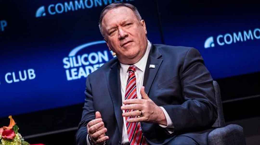 El Secretario de Estado de EE.UU., Mike Pompeo, durante un evento en California (oeste), 13 de enero de 2020. Foto: AFP