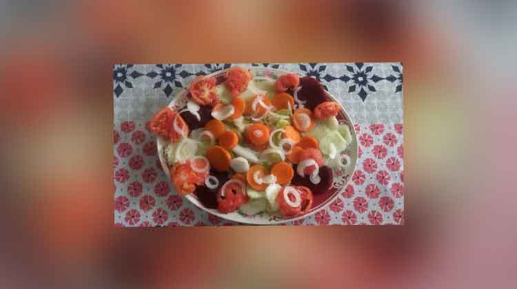 Comida de domingo en familia 1 ensalada