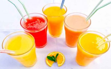 Jugos, refrescos, tés fríos y helados para el verano