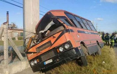 Accidente de tránsito en Sagua la Grande