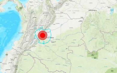 Cinco sismo sacuden Colombia en dos horas