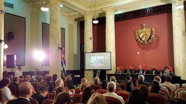 En la reunión anual del Sistema de Tribunales cubano se analizan los principales resultados de la actividad judicial en 2019 y se exponen las proyecciones estratégicas para continuar ejerciendo en el presente año una justicia con mayor calidad. Foto: Angélica Paredes.