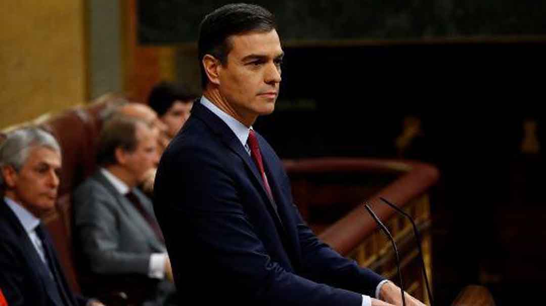 Sánchez recibe el apoyo del Congreso a casi un año de gestión interina, luego de la moción de censura contra Mariano Rajoy. Foto: Tomada de Telesur