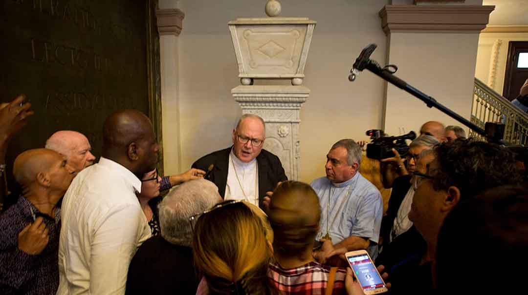 Cardenal Timothy Dolan: “El pueblo de Estados Unidos siente una admiración enorme por el pueblo de Cuba. Y he percibido en mi corta estancia aquí que el pueblo de Cuba ama al pueblo de Estados Unidos”. Foto: Ismael Francisco/ Cubadebate.