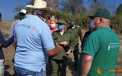 Recorre de la Presidenta del Consejo de Defensa provincial, diferentes polos productivos agropecuarios de Villa Clara