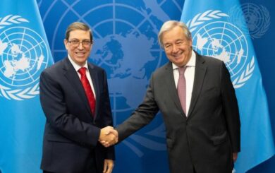 Canciller cubano sostiene encuentro con secretario general de la ONU