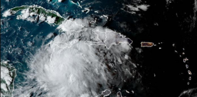 Tormenta tropical Ian sobre el Caribe central