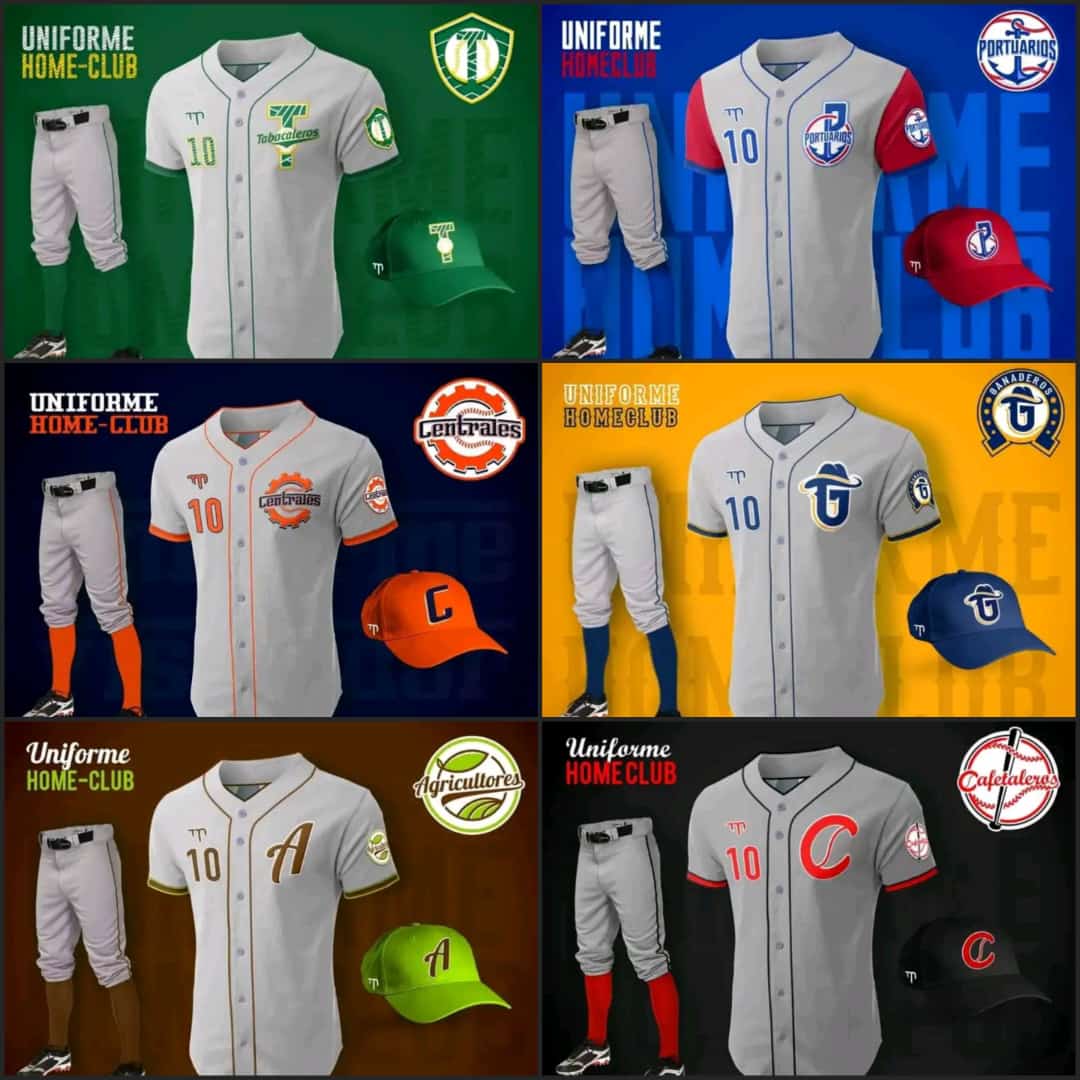 uniformes-equipos-liga-elite Revelan identidades visuales para Liga Élite del Beisbol Cubano