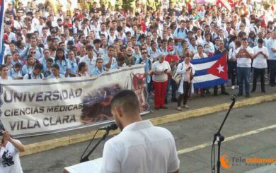 En Villa Clara, homenaje a Fidel y a los 8 Estudiantes de Medicina