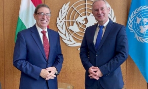 Presidente de la Asamblea General de la ONU recibió al Canciller cubano