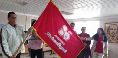 Trabajadores de Camajuaní conmemoran el Aniversario 85 de la creación de la CTC
