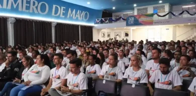 Asamblea XII Congreso de la Unión de Jóvenes Comunistas sesiona en Villa Clara
