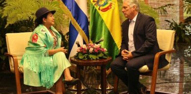 Sostiene Díaz-Canel encuentro con la canciller del Estado Plurinacional de Bolivia