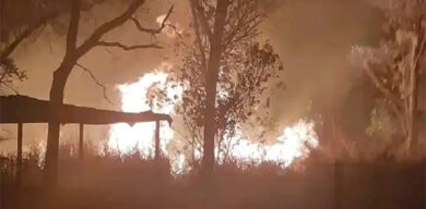 Controlado incendio en las cercanías del hotel Los Caneyes, en Villa Clara