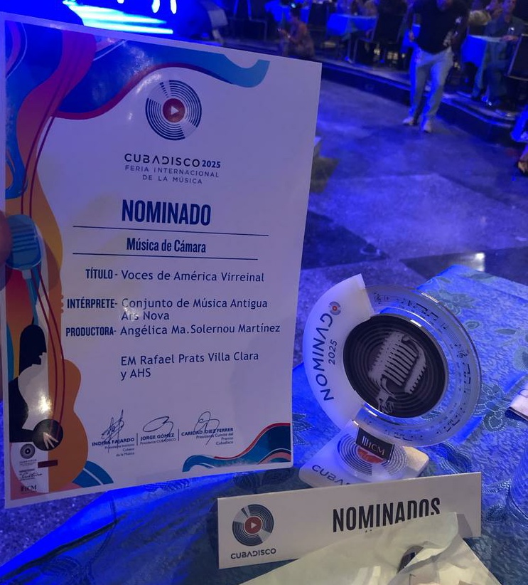 ARS NOVA, Premio Cubadisco 2025 en la categoría de Música de Cámara