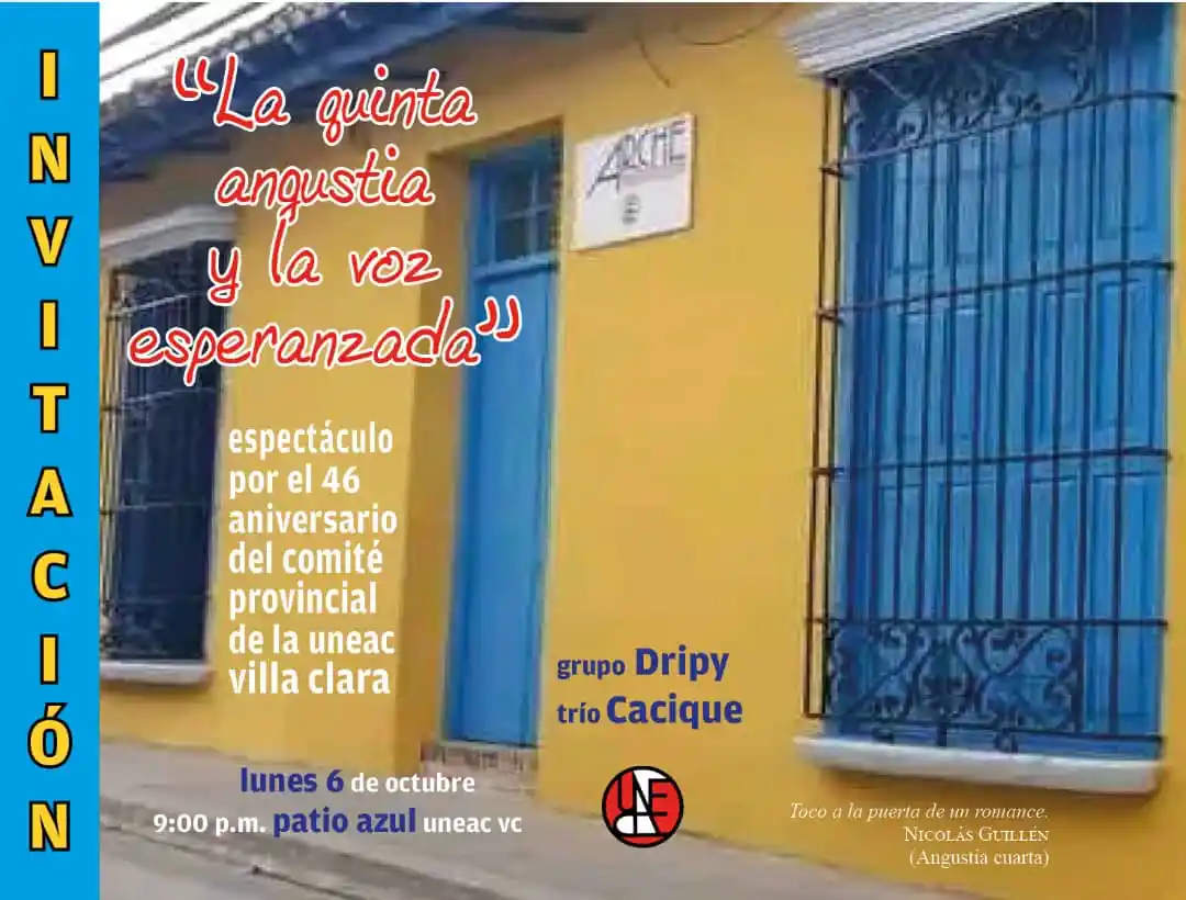 Celebrará UNEAC villaclareña aniversario 46 de su fundación
