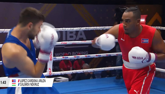 Arlen López clasificó a semifinales y será el único representante de Cuba en esa instancia del Mundial de la IBA