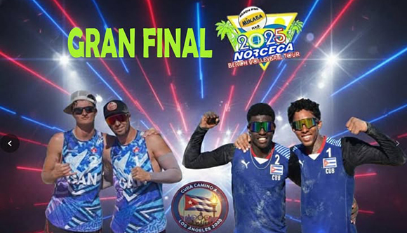 Dupla cubana Gómez y Veranes conquista plata en la final del Tour Norceca 2025