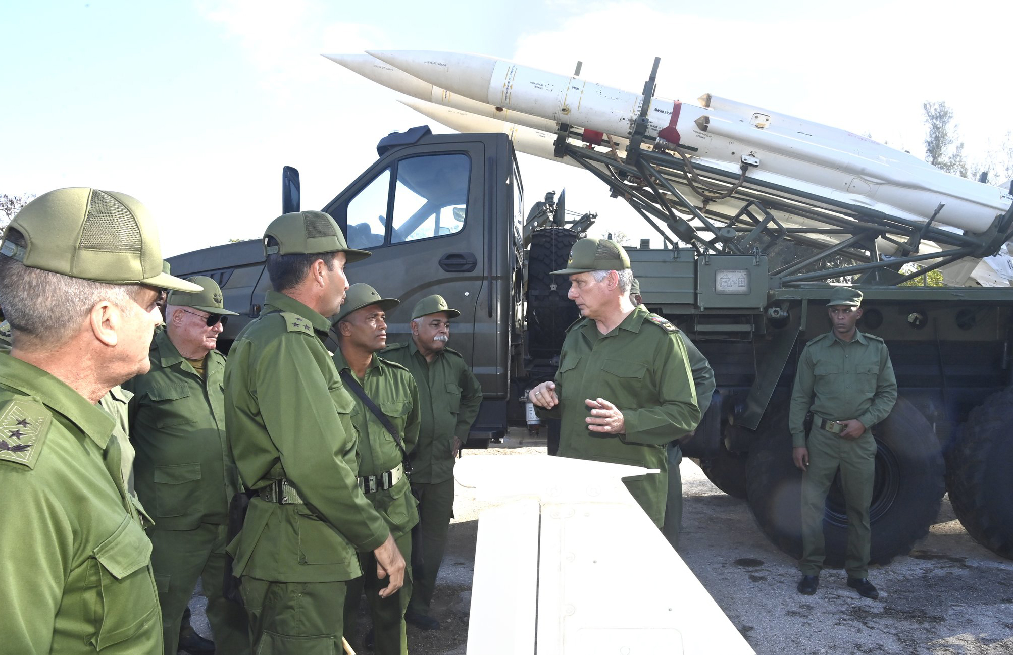Constató Díaz-Canel preparación de fuerzas en Día de la Defensa 3 0124 dc defensa