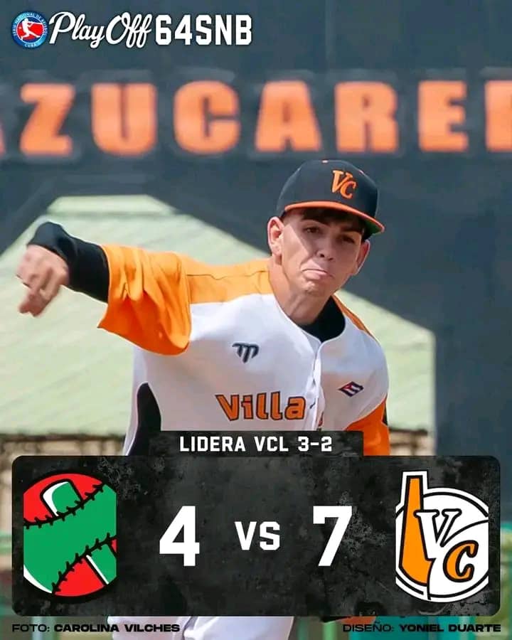 Béisbol cubano: Villa Clara pone al campeón contra las cuerdas