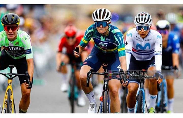 Ciclista Arlenis Sierra contenta por buen reinicio tras su maternidad